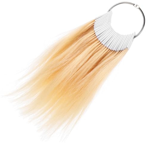 DECORNIJIA Nuancier de Cheveux Humains Mèches Véritables 30 Pièces pour Test de Couleur et Expérimentation de Coloration pour Salons et Particuliers
