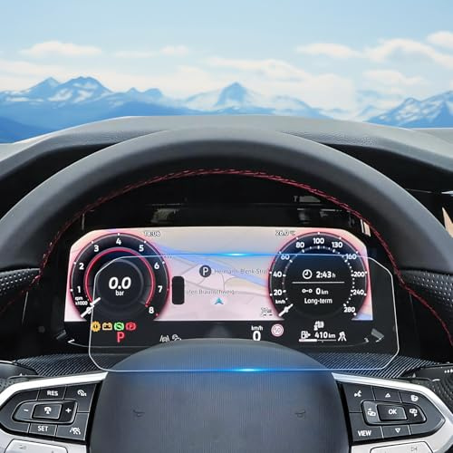 WEIPIN 9H Pellicola Protettiva per VW Golf 8.5 Golf MK8.5 2024-2026 10,25 pollici Digital Cockpit Pellicola Protettiva Universale per VW Golf 8.5 GTI, GTE, GTD, R, Variant con Vetro Temperato