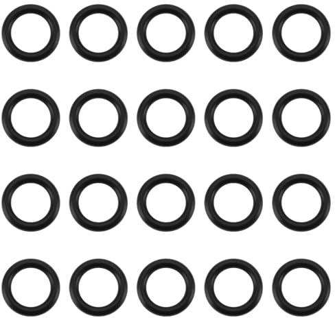 VGOL 100pcs Schwarze Bissanzeiger aus Gummi (O-Ringe 11 X 7,2 X 1,9mm) für Karpfenangeln