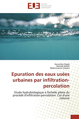 Epuration des eaux usées urbaines par infiltration-percolation: Etude hydrobiologique à l'échelle pilote du procédé d'infiltration-percolation: Cas d'une colonne