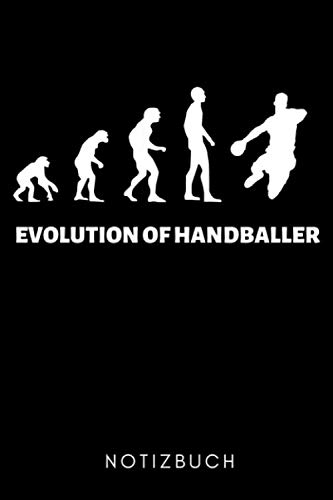 EVOLUTION OF HANDBALLER NOTIZBUCH: A5 WOCHENPLANER Handballer Geschenke | Handball Buch | Training | Sport | Handballtraining | Handballmannschaft | Trainingsbuch | Trainingstagebuch