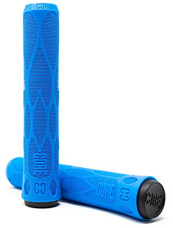 CORE Pro Handlebar Grips, Super Soft 170mm Longneck Universal Cycling Grip fits all Stunt Scooters BMX & Mountain Bikes, Premium comfort Bicycle Handle Grip - Blue