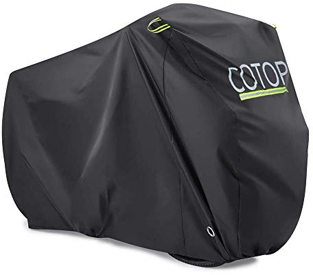 COTOP Telo Copri Bicicletta da Esterno,Telo Bici Impermeabile,210T Nylon telo copri scooter impermeabile Antipolveri Anti-UV 200*110*80cm con Sacca per Il Trasporto per Esterno Mountain Bike Scooter