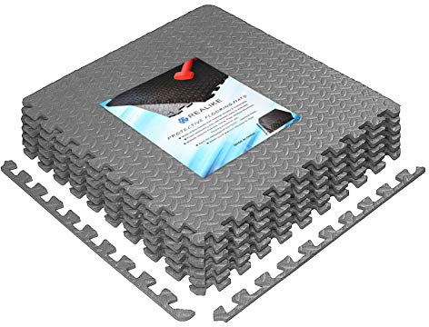REALIKE Gymnastics mats Underlay mats Puzzle mat 60cm X 60cm Floor Cushion Foam Tiles