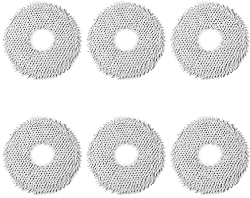 6 Stück Wischtücher Ersatzteile für Dreame L10s Ultra / L10s Pro Ultra Heat / L10 Ultra / L10 Prime / L20 Ultra / X40 Ultra Complete & Xiaomi X10+ / X20+ Saugroboter, Mikrofaser Wischpad Zubehör