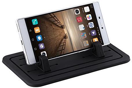 Silicone Phone Holder for Cars, Non Slip Car Dashboard Phone Pad Cradle Universal Dash Mat Car Mobile Phone Holder Stand Mount, for Any Smartphone GPS Table Electronic Accessories