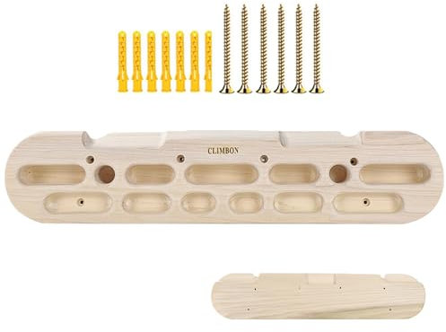 Klettertraining Hangboard - Kletterbrett aus | Kletterbrett Finger Training Kletterbrett zum Aufhängen aus | Rock zum Klettern an der Wand, TEL