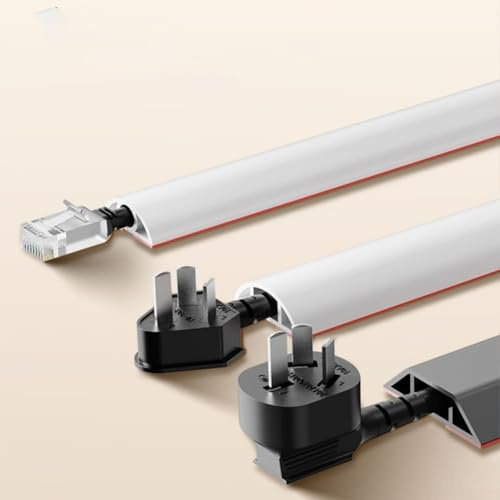 Gaine de câble de 3 m pour une gestion efficace des câbles dans les usines, les garages et un usage domestique (marron-40 mm)