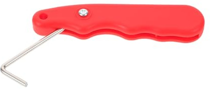 GALPADA Tire-Lacets Pliable en Acier Inoxydable Rouge pour Patins de Hockey sur Glace roulettes, Crochet de Serrage Portable, Accessoire Sportif pour Ajustement Précis des Lacets