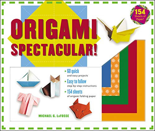 Origami Spectacular! Kit: [origami Kit with Book, 154 Papers, 60 Projects] [With Origami Papers 158 CT]