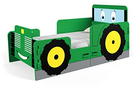 Kidsaw Tractor Junior Toddler Bed, Green