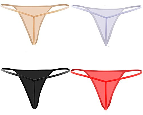 Closecret Mutande di cottone, Mutandine femminine Sexy Semplice Perizoma e a Forma T (XXS/XS(Vita:60-66cm), Stile 2)