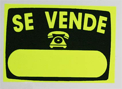 Super Letra V8 - Cartel señal 50x70cm se vende radiante glasspack superl.