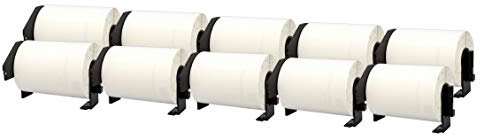 10 rollos de etiquetas de envío compatibles DK-11241 de 102 x 152 mm (200 etiquetas por rollo) para impresoras de etiquetas P-Touch QL-1050, QL-1050N, QL-1060N, QL-1100, QL-1110NWB