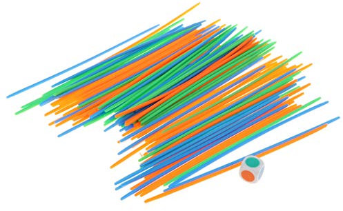 Fenteer 100er-Set Mikado Spiel Geschicklichkeitsspiel Balance Spielzeug, Training der Kinder der Händen und