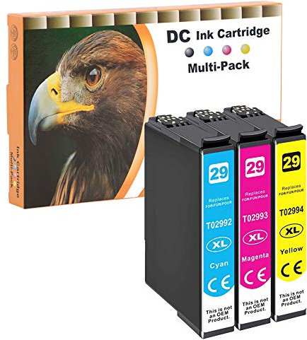 D&C Kompatibel für Epson 29 29XL für Epson Expression Home XP-430 XP-430 Serie XP-235 XP-342 XP-432 XP-435 XP-442 XP-445 XP-452 XP-455 XP-245 XP-247 XP-255 XP-257 XP-452 XP-455 (3 x Druckerpatronen)