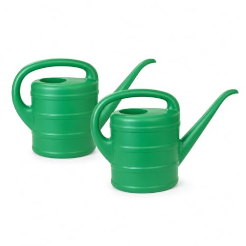 Plastic Watering Can Long Spout Garden Plants Plastic Indoor Outdoor 1 Litre - set of 2