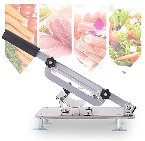Manueller Fleischschneider, Fleischschneider aus Edelstahl, SchnittstäRke Ist 0.3-8Mm, FüR Fleisch Und GemüSe In Der KüChe