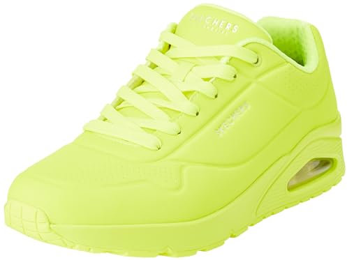Skechers Uno Stand On Air herr Sneakers, Lime Durabuck Trim, 40 EU