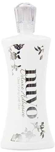 Tonic Studios Nuvo PVA Glue 120 ml - Pegamento Deluxe con Aplicador de Precisión - para Papel, Cartulina, Espuma & Más - para Manualidades & Scrapbooking - Cola Blanca a Base de Agua