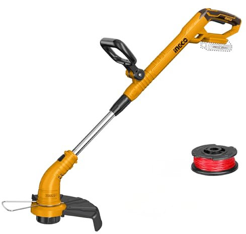 INGCO Cordless Grass String Trimmer (Body Only) Lithium-Ion 20V 2IN1 Grass Trimmer And Edger 8200RPM CGTLI20018