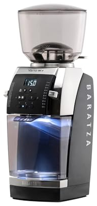 Baratza - Vario W+ 230V Kaffeemühle - Elektrische Kaffeemühle mit Kegelmahlwerk und Stahlflachgrate - Programmierbar, Integrierte Waage für gewichtsbasierte Dosierung - Schwarz