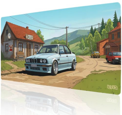Tilt Schreibtischunterlage 100x50 cm Gaming Mauspad XXL | Rutschfester Mousepad Groß für Schreibtisch und PC Gadgets | Wasserdichter Desk Mat (Countryside Drifters)