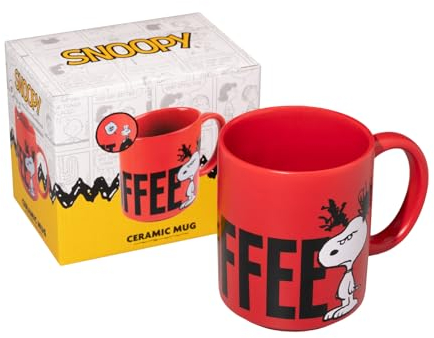 Taza Snoopy - Café Cerámica 350 ml | Tazas de Desayuno: Regalos Originales, Merchandising Oficial