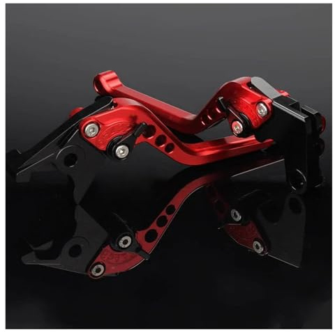 FZCSIMR Leve frizione freno moto Per Aprilia RX125 SX125 RX SX 125 2021 2022 2023 Accessori Leve Freno Frizione Regolabili Moto Frizione freno moto(Rosso)