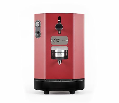 Generico Clio Deluxe Basic - Macchina da caffè a cialde ESE 44 mm (Rosso)