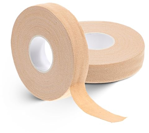 2 Rollen Sporttape Wasserfeste Klettertape 1,5cm Breit Fingertape,Tape Sport Fussball Tape Klebeband Fingertape Tapeband Für Klettern Bouldern Kraftsport Volleyball Kampfsport-10M