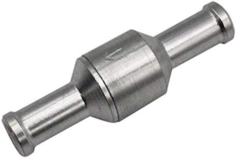 NONDK 8Mm Backventil Broms ServoföRstäRkare Ingen åTergåNg Inline EnväGsventil Backventil Vakuumslang Aluminiumventil