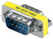 Tecnostore® Conector Sub-D 9 pines macho hembra Gender Changer Serie M F Adaptador VGA