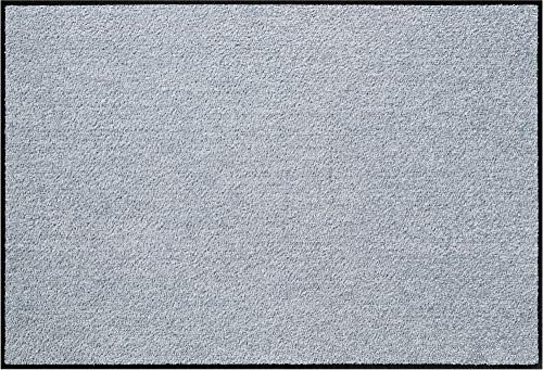 Erwin Müller Fußmatte Mainz, Schmutzfangmatte, Sauberlaufmatte uni hellgrau Größe 40x60 cm - rutschfest, pflegeleicht, für Fußbodenheizung geeignet (weitere Farben, Größen)