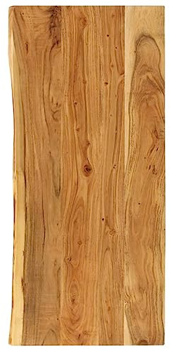 vidaXL Badezimmer-Waschtischplatte Massivholz Akazie 140x52x2,5 cm