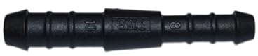 1, 2, 3, 5 oder 10 Schlauchverbinder 10 mm auf 8 mm gerade reduziert PA GF30 schwarz (1)