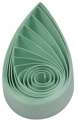 Pestal Papierstreifen aus Papier, 10 mm, Papier-Quilling-Streifen zum Basteln, farbige Origami-Papierstreifen, 1 cm, 120 Stück, Länge 53,3 cm, Papierstreifen, Aquamaringrün Nr. 23