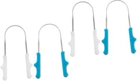 Gatuida 4pezzi Nettalingua Ergonomico Inossidabile Strumento Di Pulizia Della Lingua U-shape Compatto e Leggero Per Uso Quotidiano e Viaggi Adatto Adulti