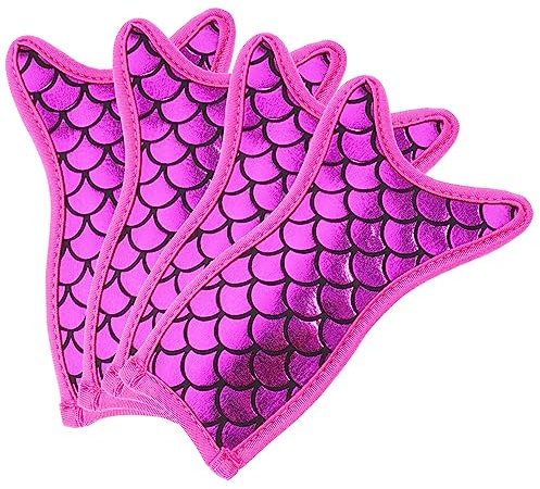 MUCKLILY Kinderanzug 4 Stück Meerjungfrau-Eis am Stiel-Abdeckung Gefrierhülle Wiederverwendbare Hüllen für Eis am Stiel Meerjungfrauen-Eis am Stielhalter Eisstöcke-Hülle organisch Kind