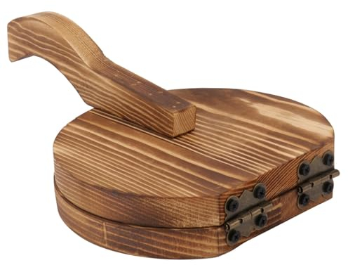 Zerodeko Wooden Dumpling Wrapper Mold Round Dough Presser for Household Kitchenware Easy to Use Dumpling Wrapper Presser for Making Pierogi