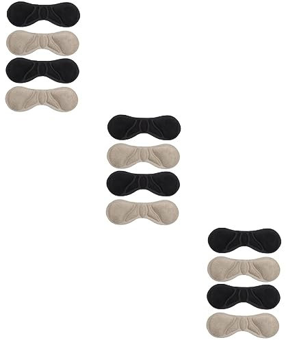 minkissy 3er-set Schuhsohlenschutz Für Damen Fersenpolster Selbstklebende Fußaufkleber Für Damen Schwarz/beige 4 Paar X 3