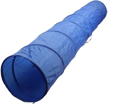 Xiuganpo Agility-Tunnel für Hunde, Hunde-Agility-Parcours-Hinterhof-Set aus Reißfestem Oxford-Stoff mit Aufbewahrungstasche, Robustes, Faltbares Agility-Trainingsgerät für Hunde für das