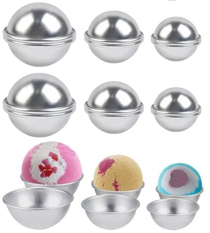 Zwenjuan Badeformen,15 Stück Seifenform Badebomben Formen Set Seifenform Bath Bomb Molds Kuchen Molds DIY Badebombe Basteln Formen für DIY Handwerksbetriebe Machen Zubehör (3 Größen)