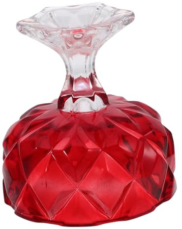 WEKADRIN Vintage Glass Dessert Bowl and Ice Cream Sundae Glasses 285ml Footed Glass Cups for Pudding, Fruit Salads, and Party Snacks