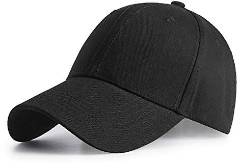 HGDGears Casquette de Baseball Casquette Classic 6 Panel Adjustable Sport pour Homme54-61cm（Noir）