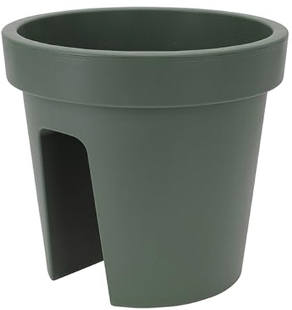Decor Space Pflanzgefäß Balkonkasten Deko Ø 28 cm uni (grün)