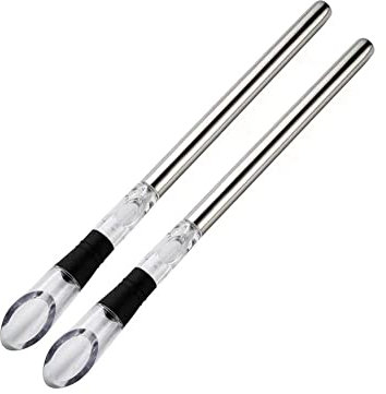 Eighosee 2PCS Enfriador de Vino Enfriador de de Vino Enfriador de Vino de Acero Inoxidable Decantador de Vino con Aireador de Vino