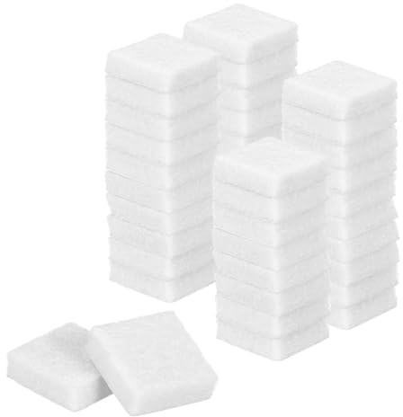 sourcing map Felt Furniture Pads, 40Pcs 0.71 x 0.71 Adhesive Backed Felt Non-slip Anti-scratch Chair Leg Protectors for Protecting Hardwood Floor, White