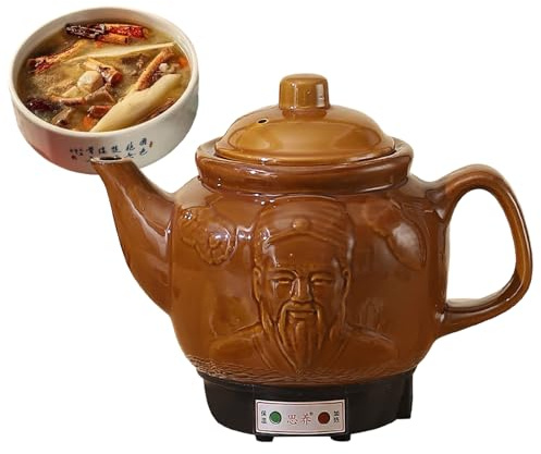 HYHACYH 3L Ceramic Chinese Medicine Pot, Electric Kettle Health Pot, Automatic Herbal Medicine Cooker, Intelligent Heat Preservation Decoction Pot, for Tea, and Soup Making