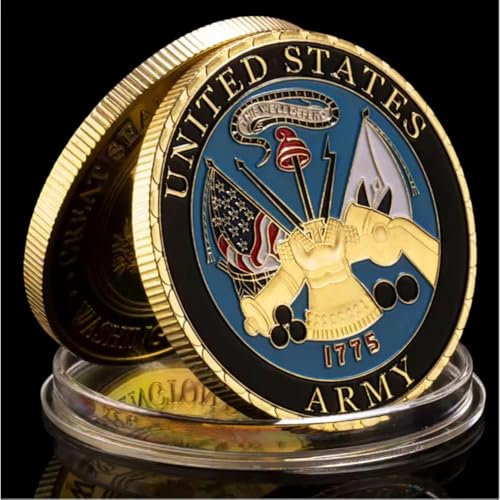MINHBDER Monedas Conmemorativas del Departamento del Ejército De Los Estados Unidos, Monedas De Recuerdo, Arte, Chapado En Oro, Colección Militar, Regalos